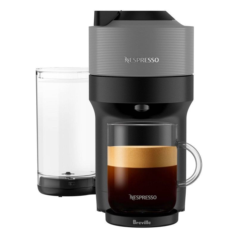 slide 2 of 11, Nespresso Vertuo Pop+ Coffee and Espresso Maker by Breville, Dark Gray: Freestanding, 12 Capsules, Automatic Shut-Off, 12 ct