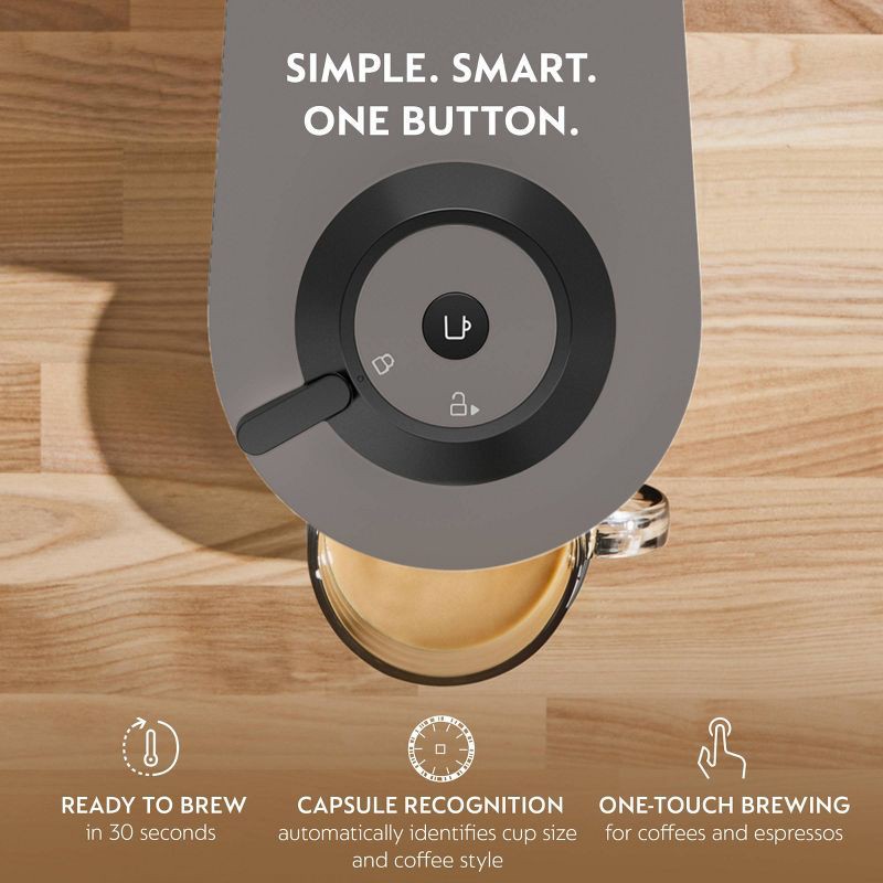 slide 3 of 11, Nespresso Vertuo Pop+ Coffee and Espresso Maker by Breville, Dark Gray: Freestanding, 12 Capsules, Automatic Shut-Off, 12 ct