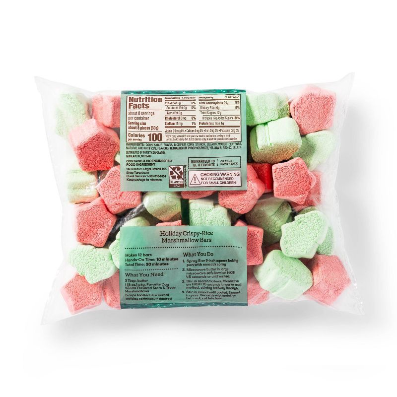 slide 3 of 3, Holiday Vanilla Flavored Stars & Trees Marshmallows - 8oz - Favorite Day™, 8 oz