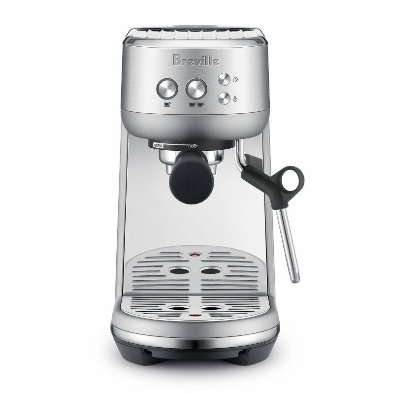 slide 1 of 14, Breville Bambino Stainless Steel Espresso Maker Silver BES450BSS: 15 Bars Pressure, Milk Frother, Dishwasher-Safe Parts, 1 ct
