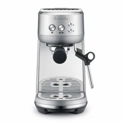 Breville Bambino Stainless Steel Espresso Maker Silver BES450BSS: 15 Bars Pressure, Milk Frother, Dishwasher-Safe Parts