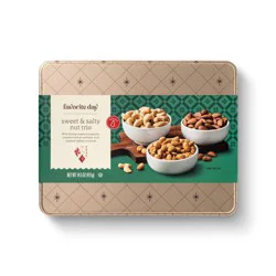 Christmas Sweet & Salty Nut Trio Tin - 14.5oz - Favorite Day™