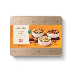 Christmas Savory Nut Trio Tin - 14oz - Favorite Day™