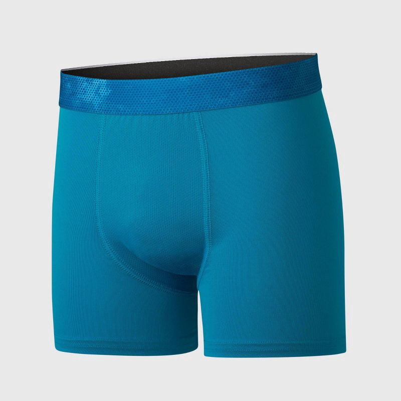 slide 4 of 6, Hanes Boys' 5pk Moves Breathable X-Temp Boxer Briefs - Blue M, 5 ct
