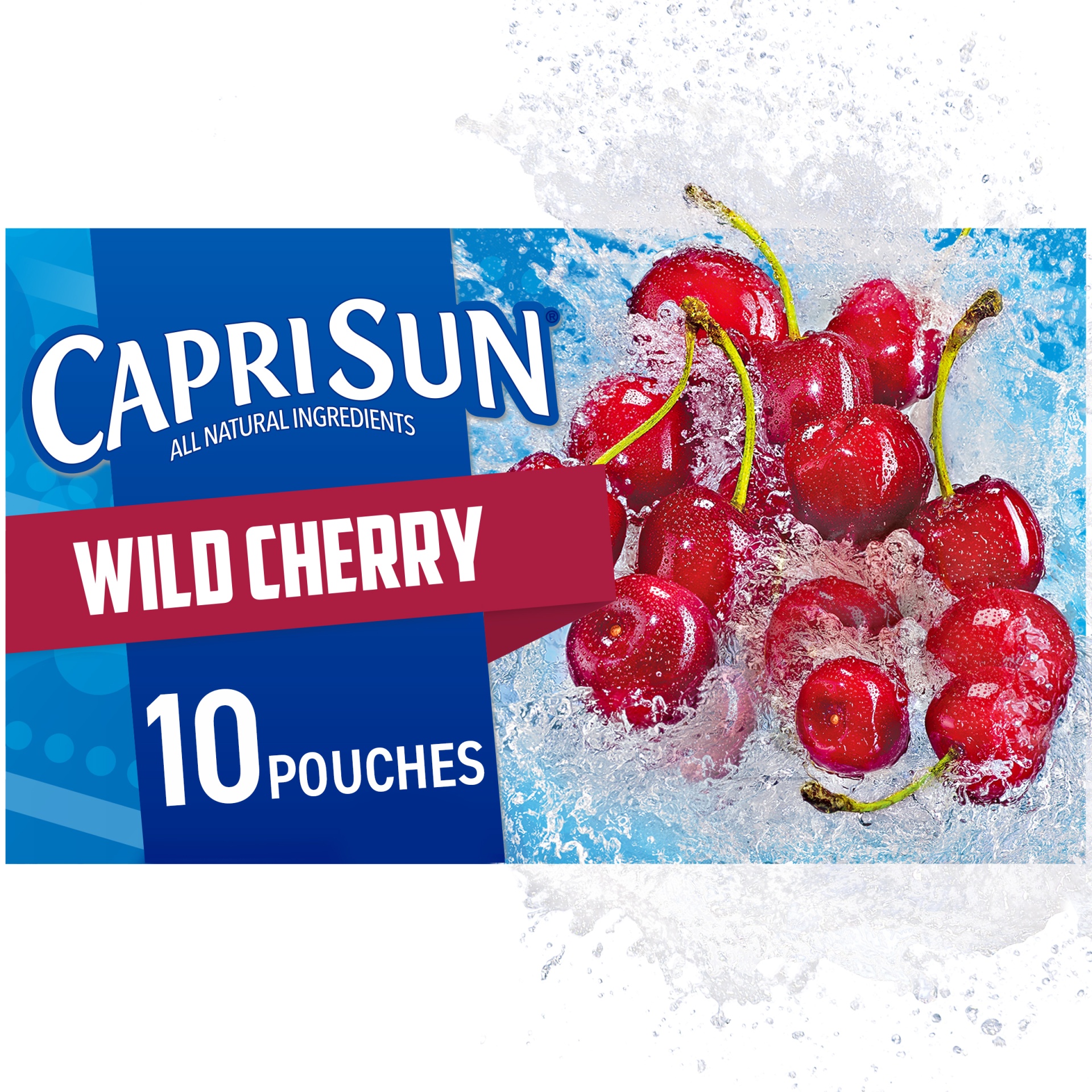 slide 1 of 6, Capri Sun Wild Cherry Naturally Flavored Juice Drink Blend - 10 ct, 10 ct