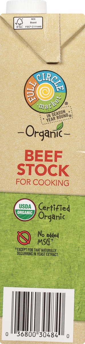 slide 4 of 9, Full Circle Market Organic Beef Stock for Cooking 32 oz, 32 oz