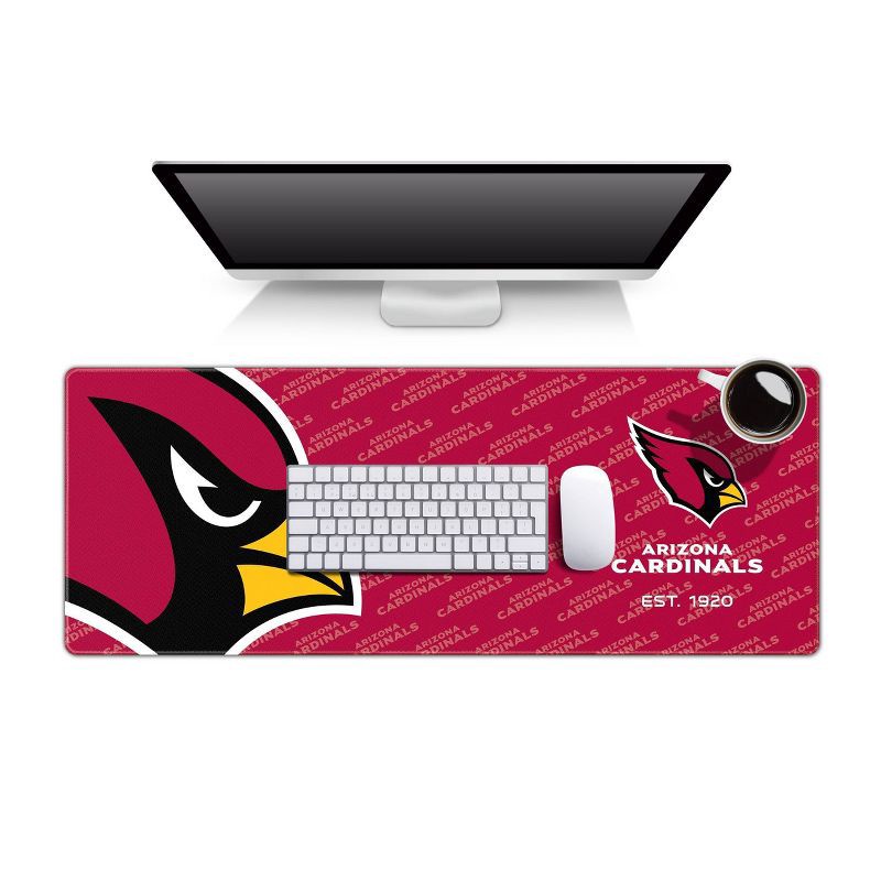 Nfl Arizona Cardinals Logo Series 31.5 X 12 Desk Pad : Target