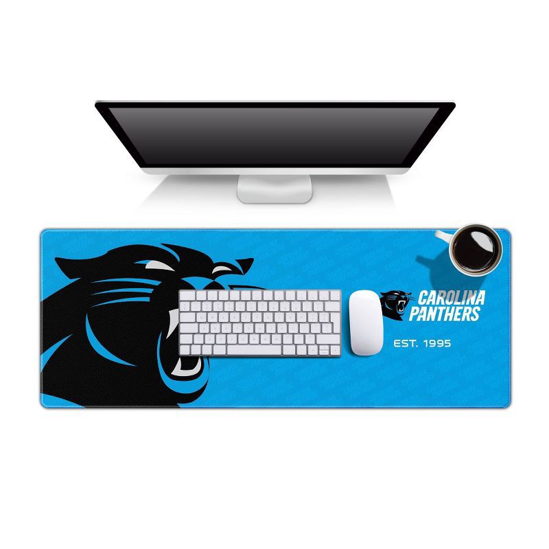 Nfl Carolina Panthers Logo Series 31.5 X 12 Desk Pad : Target