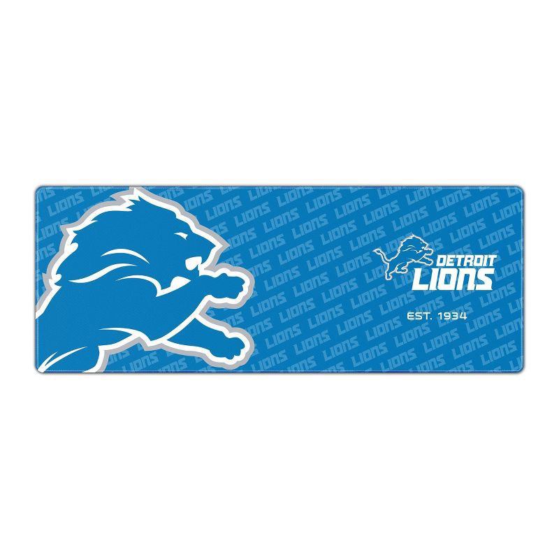 NFL Detroit Lions Logo Series 31.5' x 12' Desk Pad 1 ct