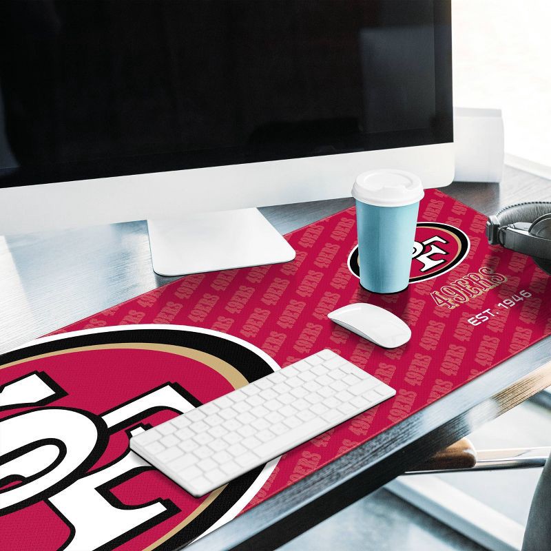 NFL San Francisco 49ers Logo Series 31.5 x 12 Desk Pad