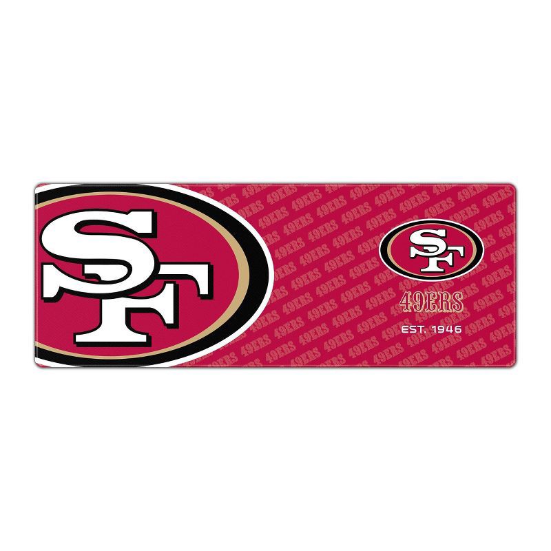 NFL San Francisco 49ers Logo Series 31.5 x 12 Desk Pad