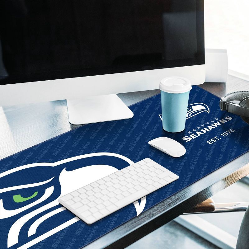 Nfl Seattle Seahawks Logo Series 31.5 X 12 Desk Pad : Target