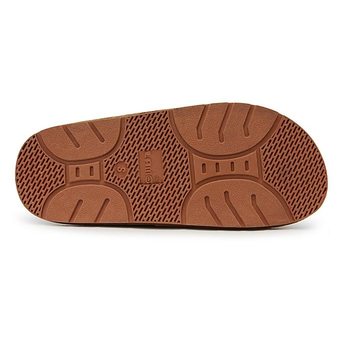 slide 6 of 6, Lamo Luxury Size XL Open Toe Wrap Men's Slipper - Chestnut, 1 ct