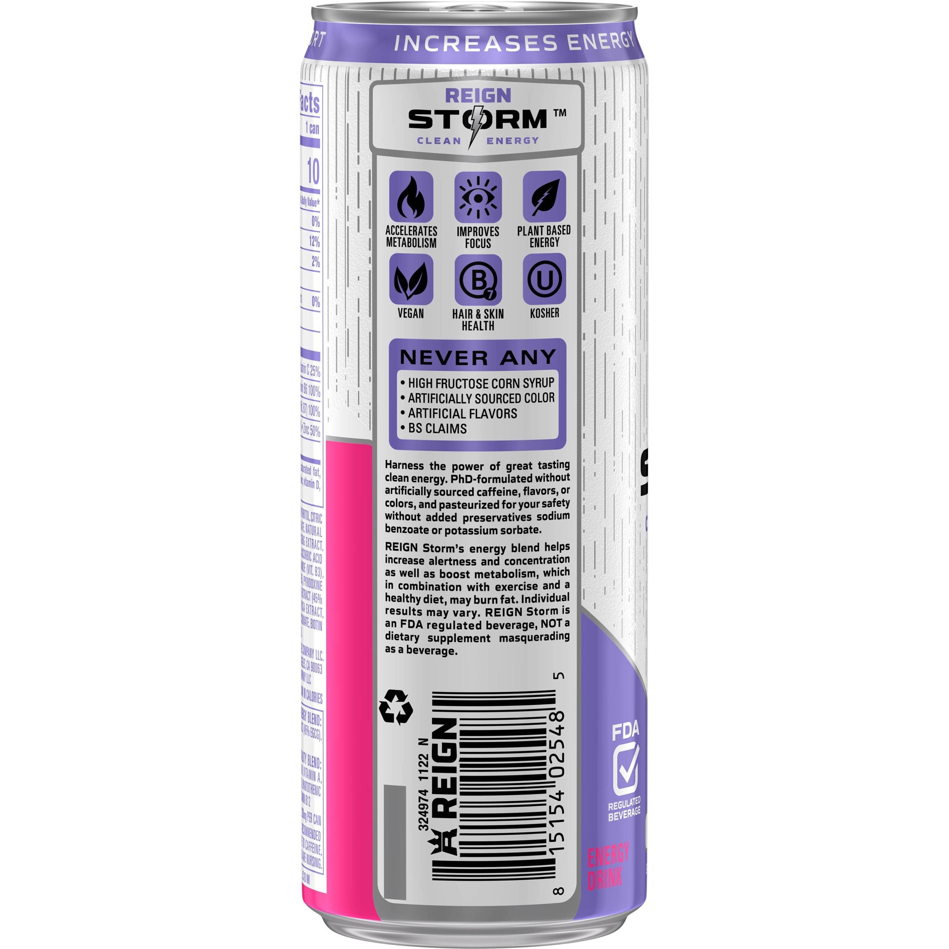 slide 11 of 15, Reign Storm Harvest Grape Energy Drink - 12 fl oz, 12 fl oz