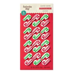 Holiday Candy Canes Icing Decorations - 24ct/0.88oz - Favorite Day™
