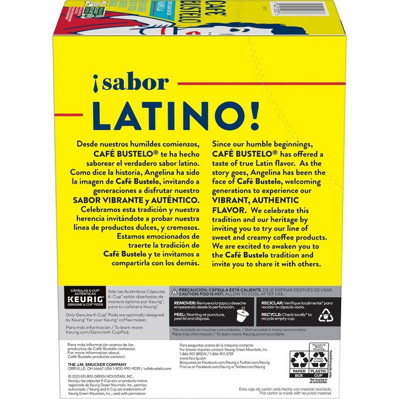 slide 5 of 5, Cafe Bustelo Vainilla Light Roast Coffee Pods - 24ct, 24 ct