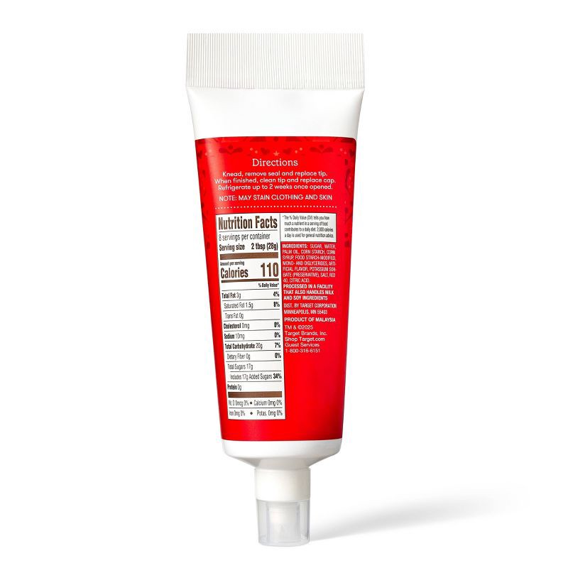 slide 2 of 3, Holiday Red Decorating Icing with Built-in Tip - 8oz - Favorite Day™, 8 oz