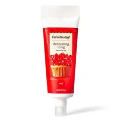 Holiday Red Decorating Icing with Built-in Tip - 8oz - Favorite Day™