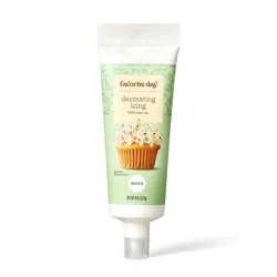 Holiday White Decorating Icing with Built-in Tip - 8oz - Favorite Day™