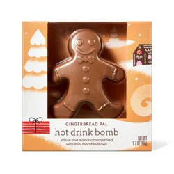 Christmas Gingerbread Pal Hot Drink Bomb - 1.7oz - Favorite Day™