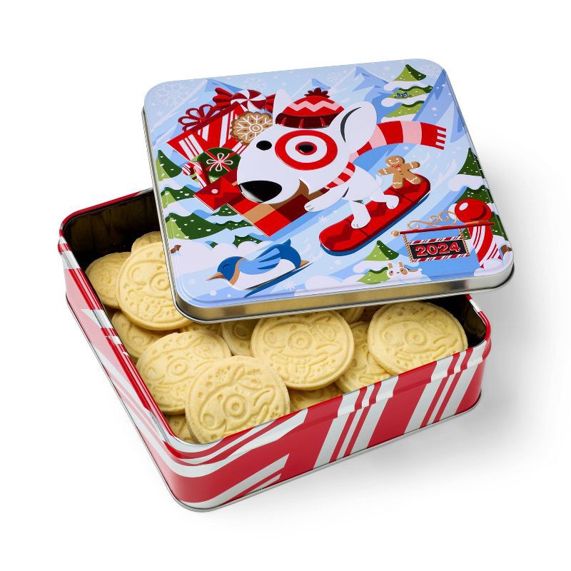 slide 2 of 4, Christmas Bullseye's Sugar Cookies 2024 Collectible Tin - 8oz - Favorite Day™, 8 oz