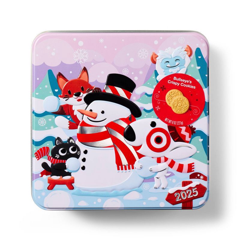 slide 1 of 4, Christmas Bullseye's Sugar Cookies 2025 Collectible Tin - 8oz - Favorite Day™, 8 oz