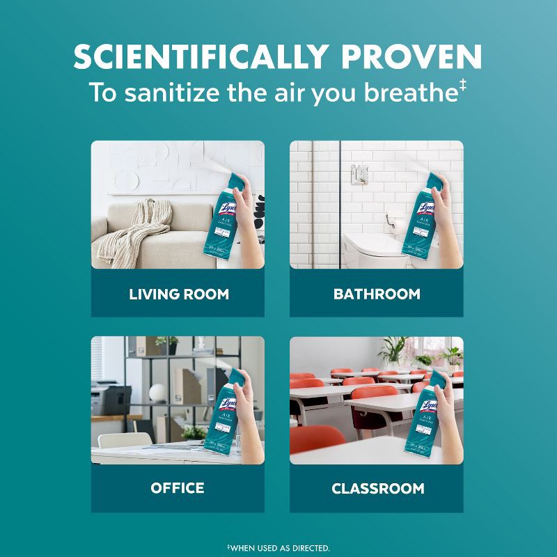 slide 4 of 8, Lysol Simple Fresh Air Sanitizer Spray - 10oz, 10 oz
