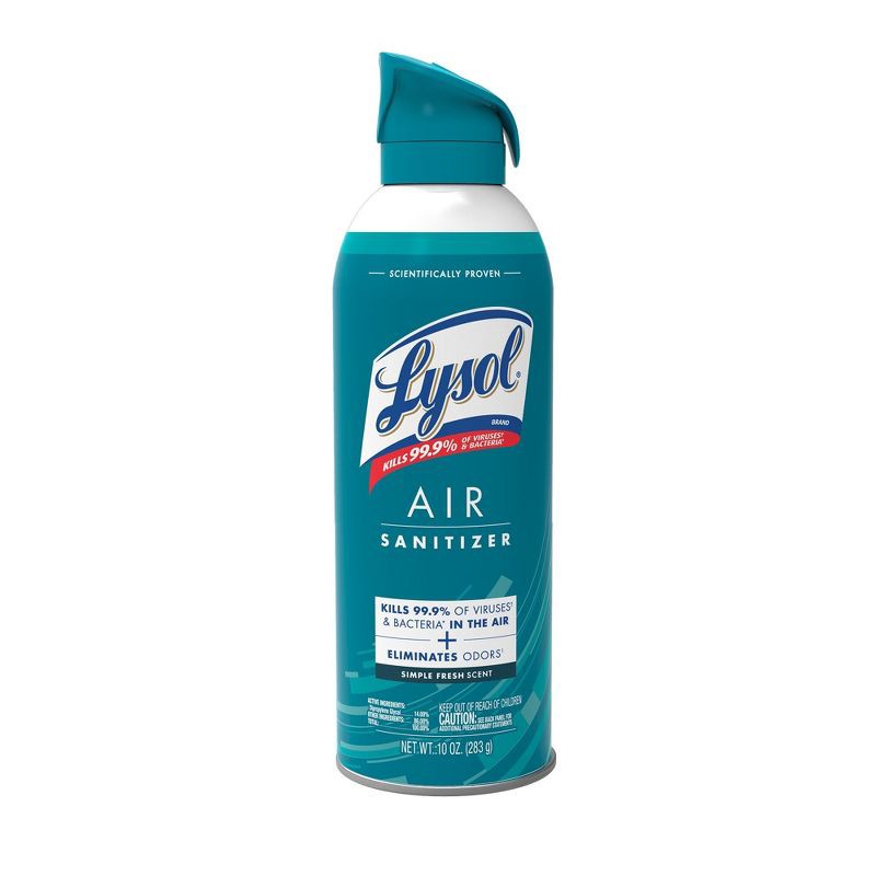 slide 1 of 6, Lysol Simple Fresh Air Sanitizer Spray - 10oz, 10 oz