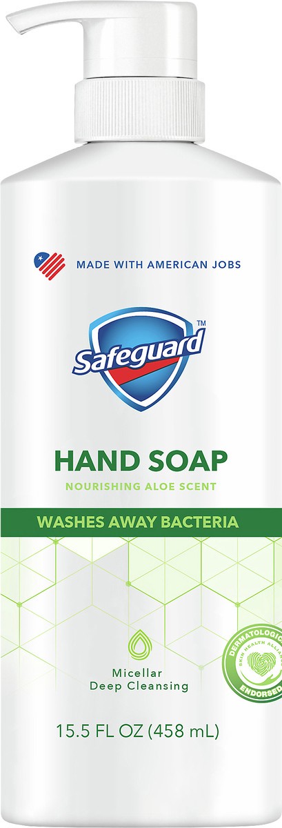 slide 4 of 4, Safeguard Nourishing Aloe Scent Hand Soap 15.5 oz, 15.5 oz