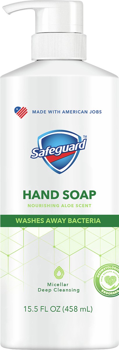 slide 1 of 4, Safeguard Nourishing Aloe Scent Hand Soap 15.5 oz, 15.5 oz