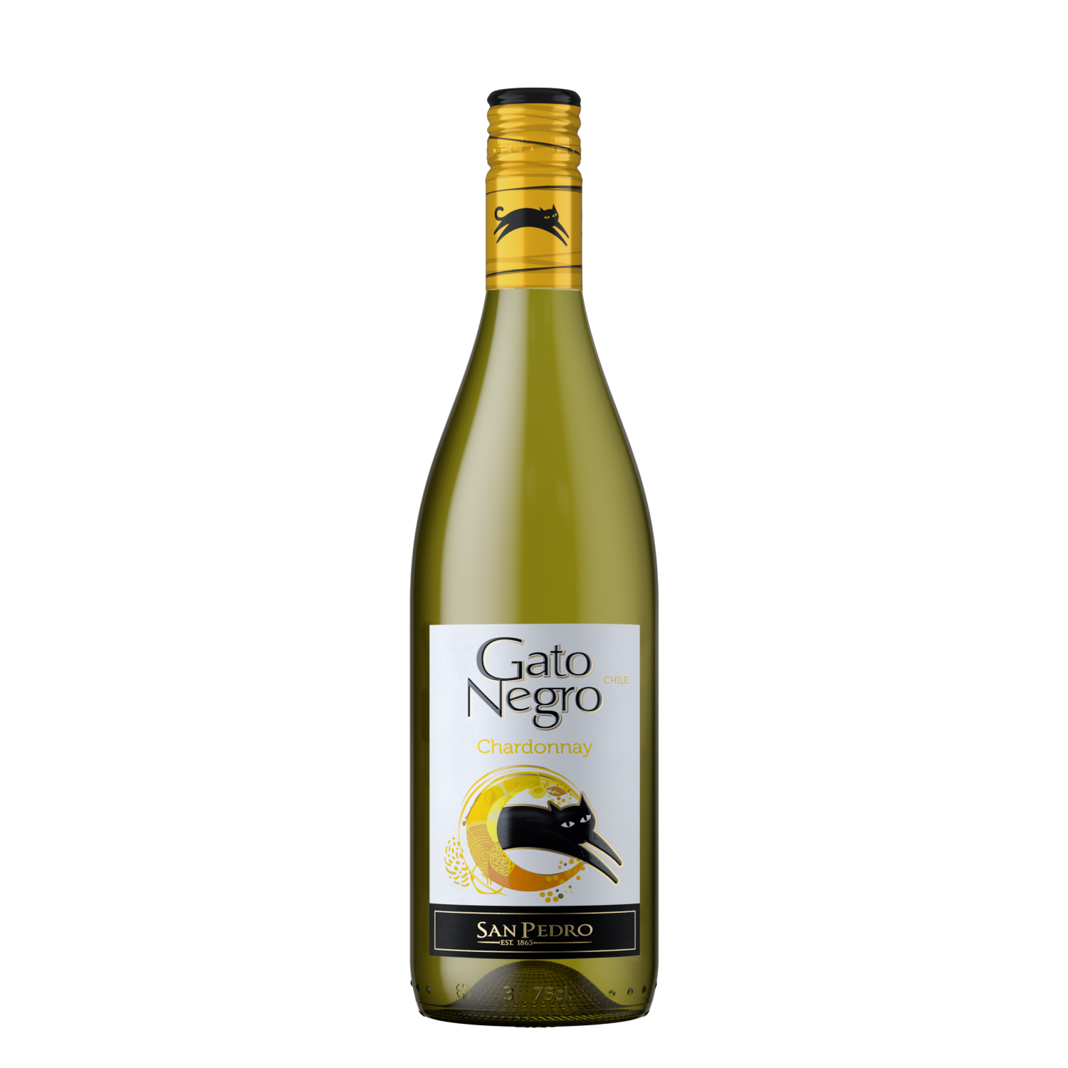 slide 2 of 2, Gato Negro Chardonnay Wine, 750 ml