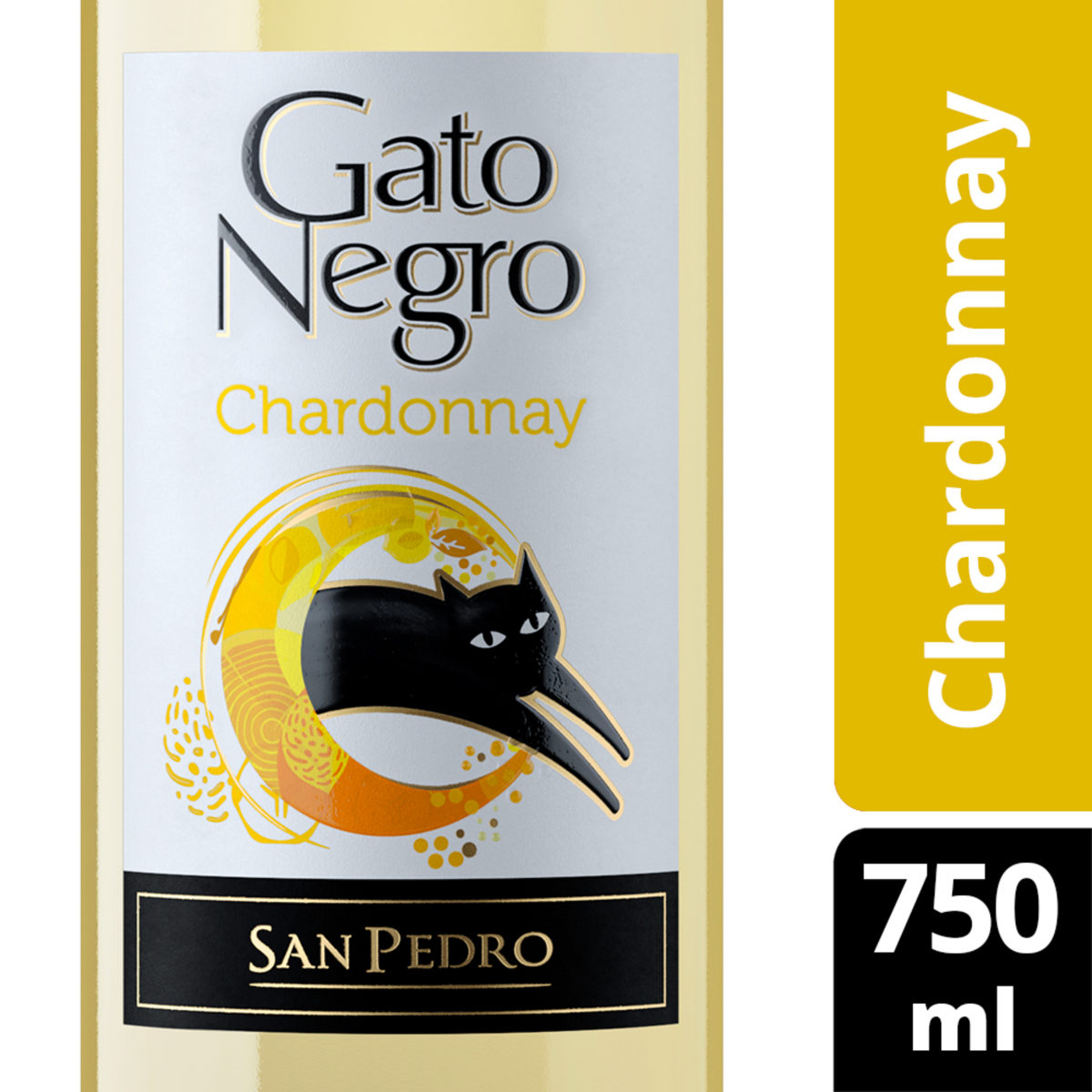slide 1 of 2, Gato Negro Chardonnay Wine, 750 ml