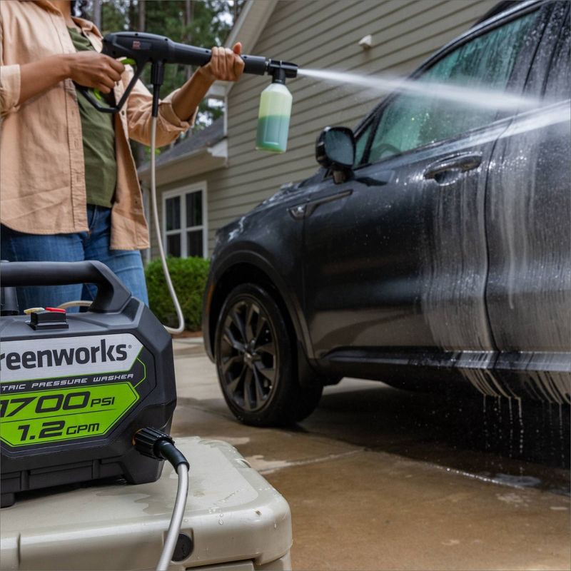 slide 2 of 11, Greenworks 1700 PSI Corded Electric Pressure Washer, 1 ct