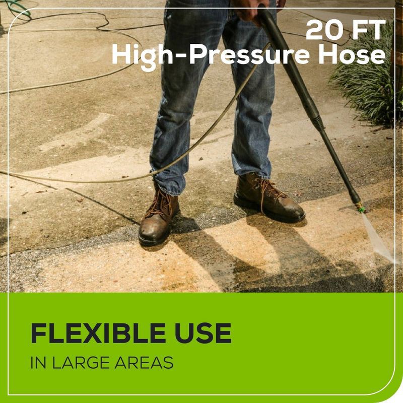 slide 5 of 11, Greenworks 1700 PSI Corded Electric Pressure Washer, 1 ct