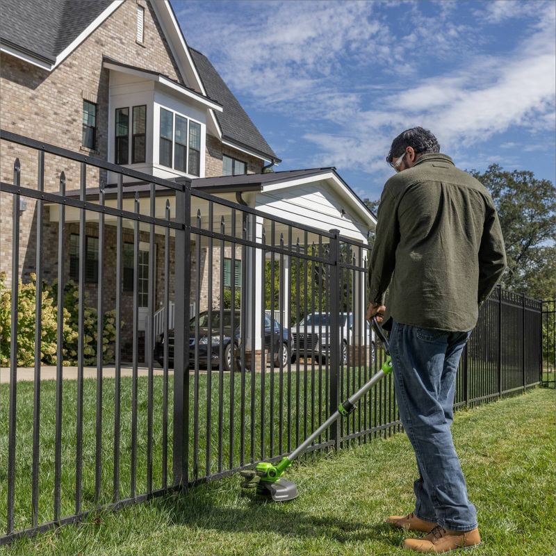 slide 2 of 10, Greenworks POWERALL 24V Cordless 12" String Trimmer with 2.0Ah Battery and Charger, 1 ct