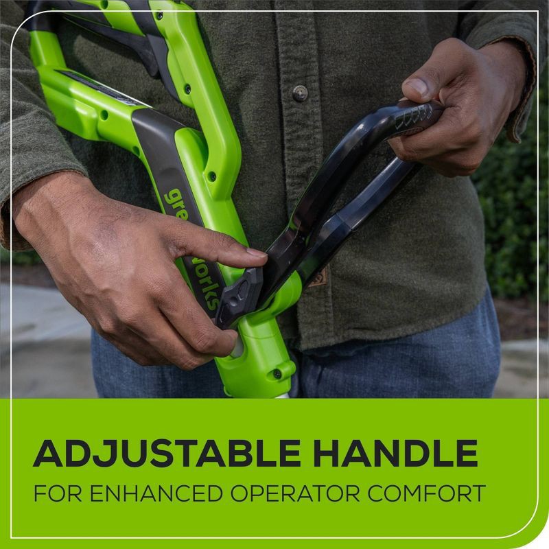 slide 5 of 10, Greenworks POWERALL 24V Cordless 12" String Trimmer with 2.0Ah Battery and Charger, 1 ct