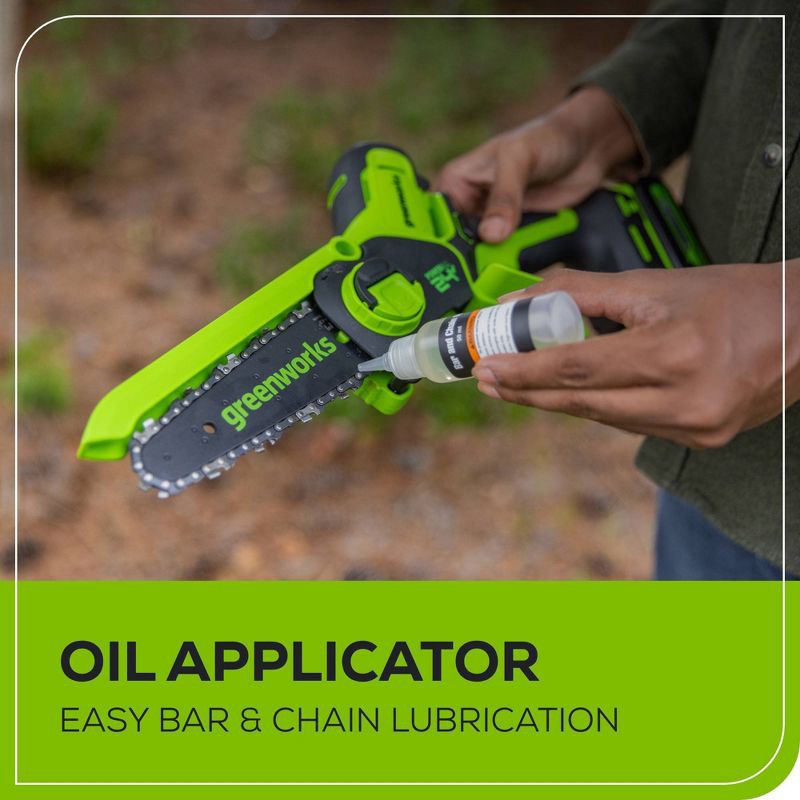 slide 6 of 11, Greenworks POWERALL 24V Cordless Brushless 6" Pruner Saw with 2.0Ah Battery and Charger, 1 ct