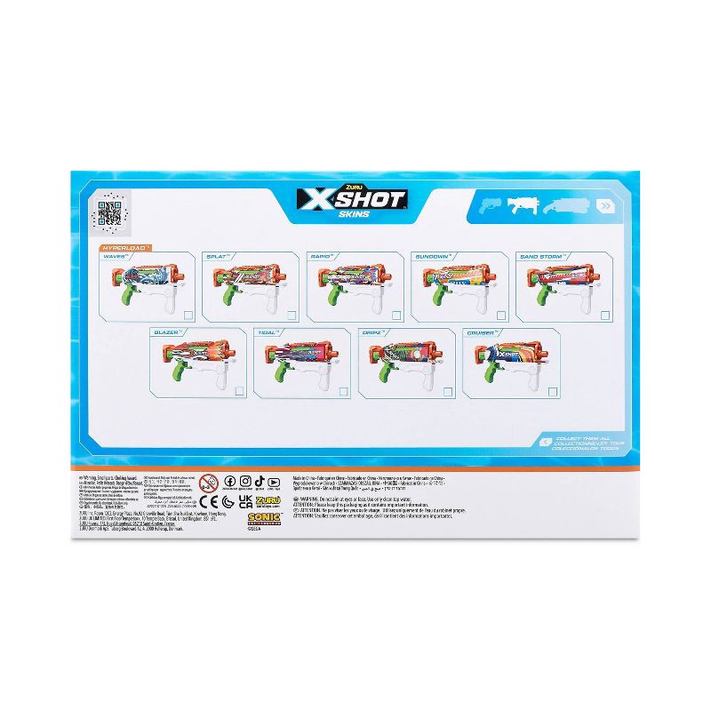 slide 4 of 4, X-Shot Water-Fast-Fill Skins-Hyperload Sonic, 1 ct