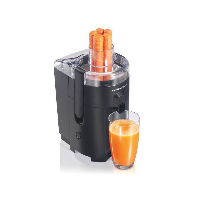 slide 3 of 11, Hamilton Beach HealthSmart Compact Juice Extractor - 67500: 400W Juicer Machine, Dishwasher-Safe, 1-Speed, Black, 1 ct
