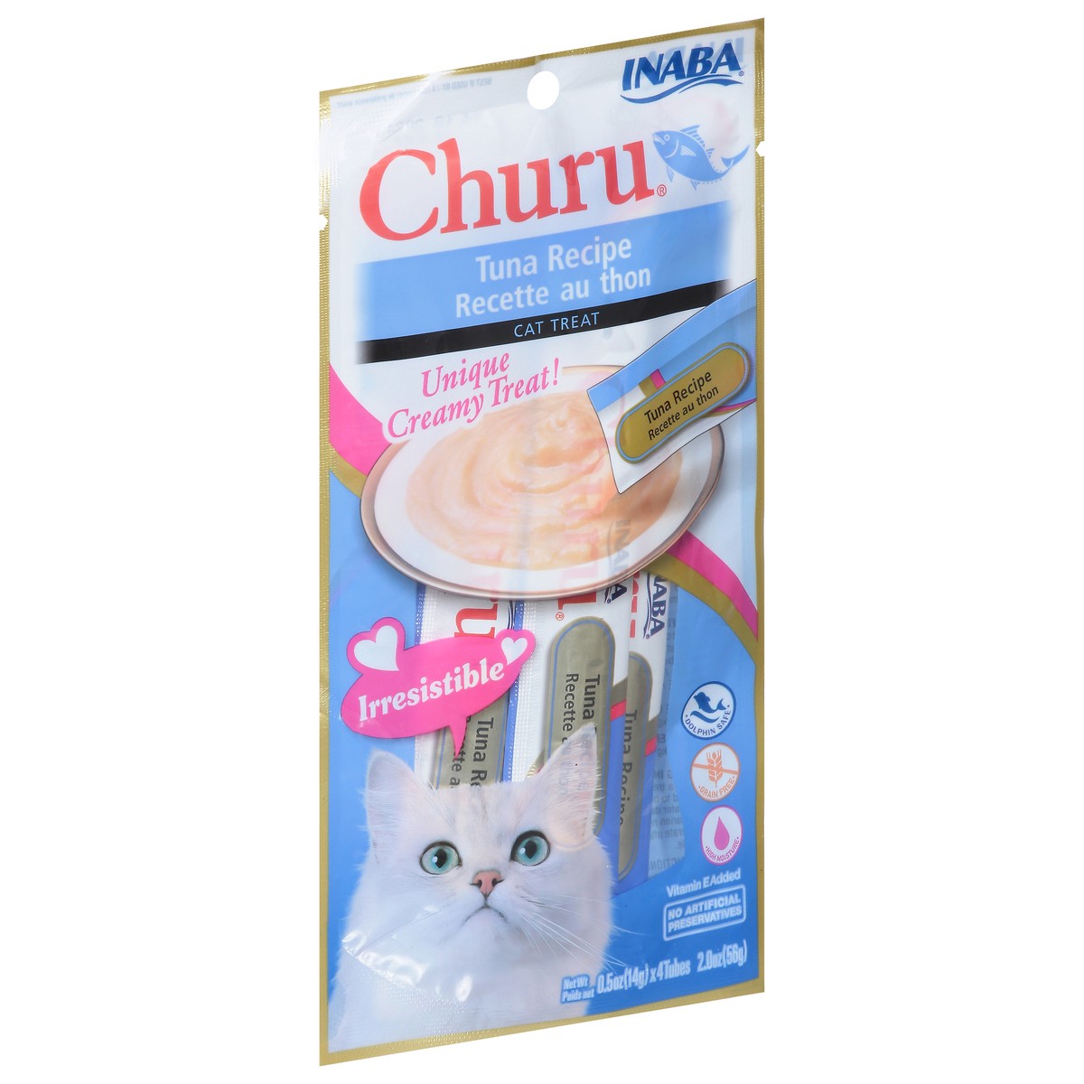 slide 2 of 9, Churu Tuna Recipe Cat Treats 4 - 0.5 oz Tubes, 4 ct
