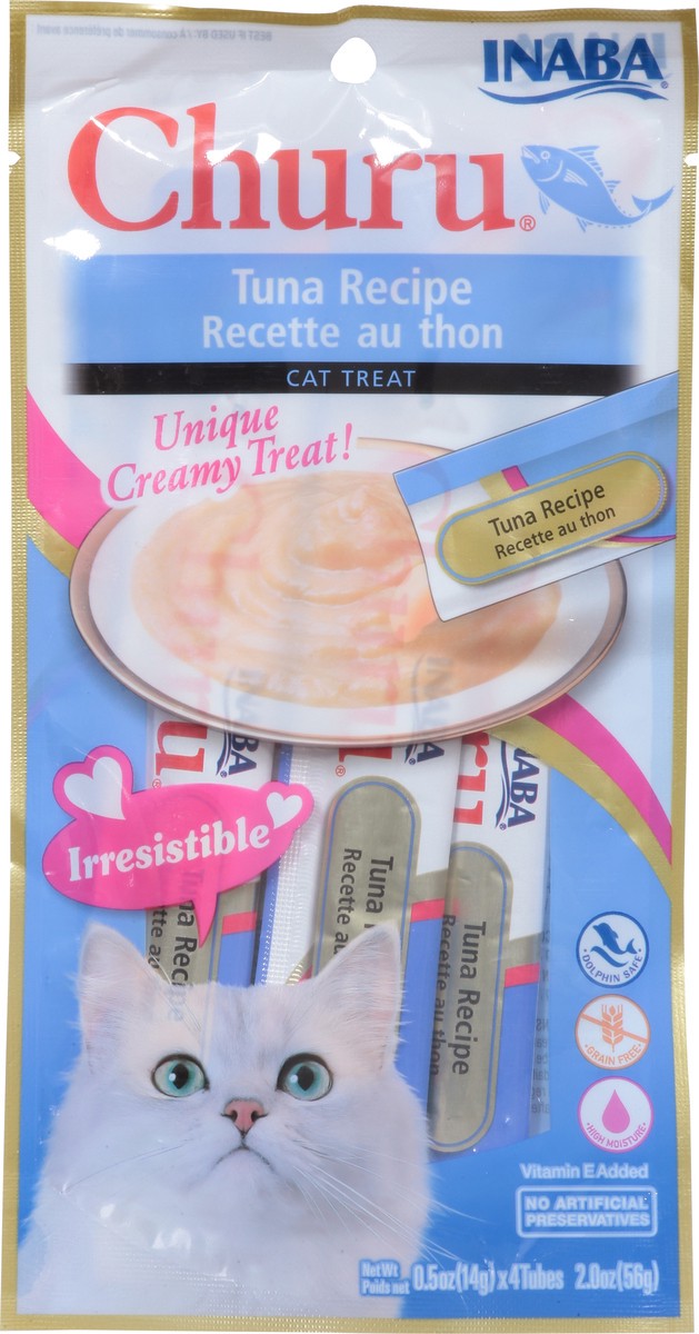 slide 5 of 9, Churu Tuna Recipe Cat Treats 4 - 0.5 oz Tubes, 4 ct