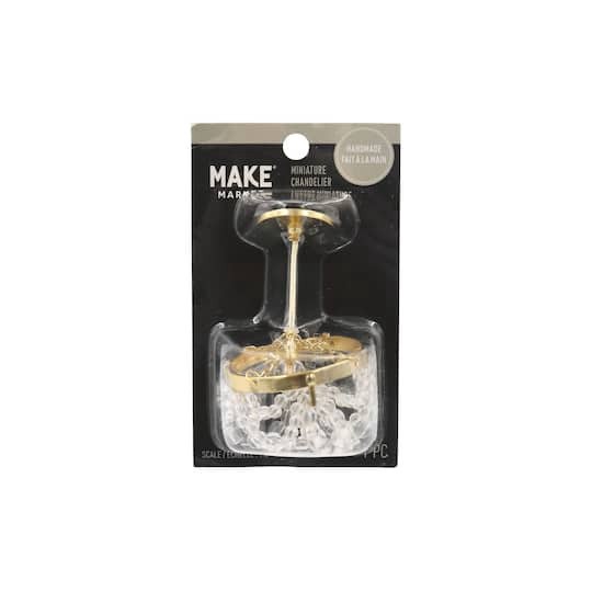 slide 1 of 2, Miniature Gold Chandelier By Make Market, 2.2 in x 3.2 in x 2.6 in