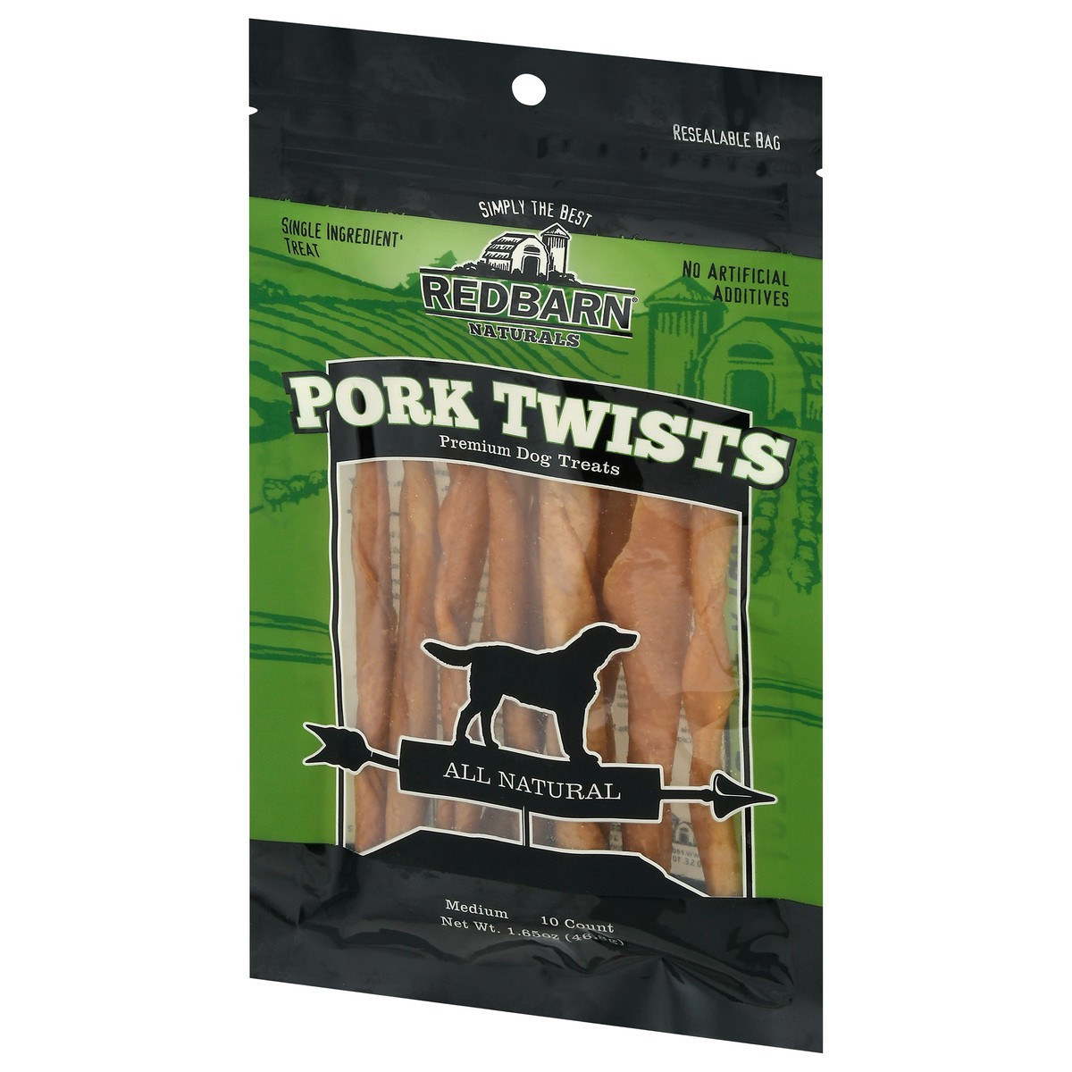 slide 5 of 13, Redbarn Naturals Medium Pork Twists Dog Treats 10 ea, 10 ct