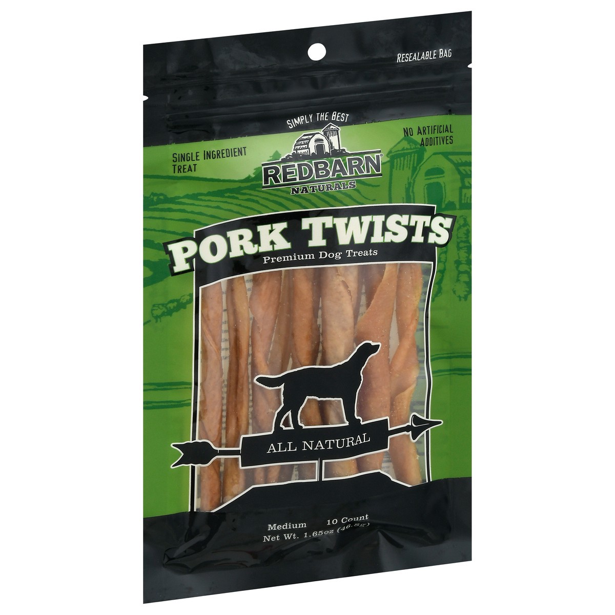 slide 7 of 13, Redbarn Naturals Medium Pork Twists Dog Treats 10 ea, 10 ct