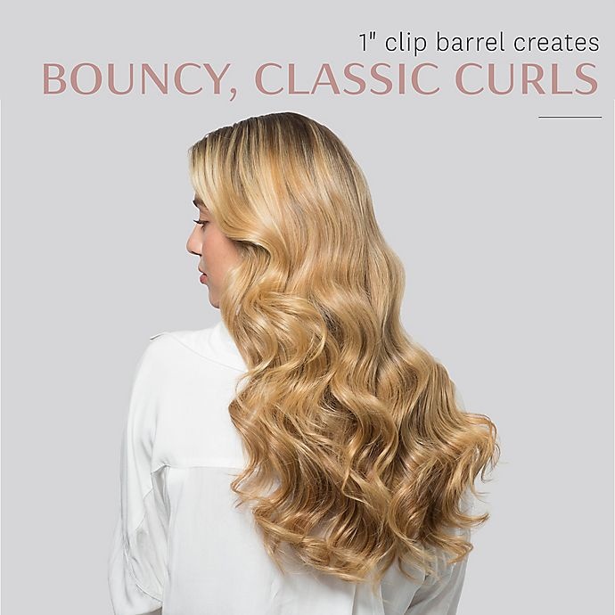 slide 4 of 8, T3 Defined Curls Interchangeable Clip Curling Iron Barrel, 1 in
