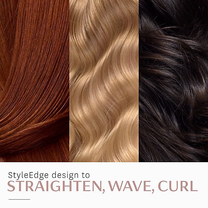 slide 2 of 8, T3 SinglePass Luxe Ionic Straightening & Styling Flat Iron - White/Rose Gold, 1 in