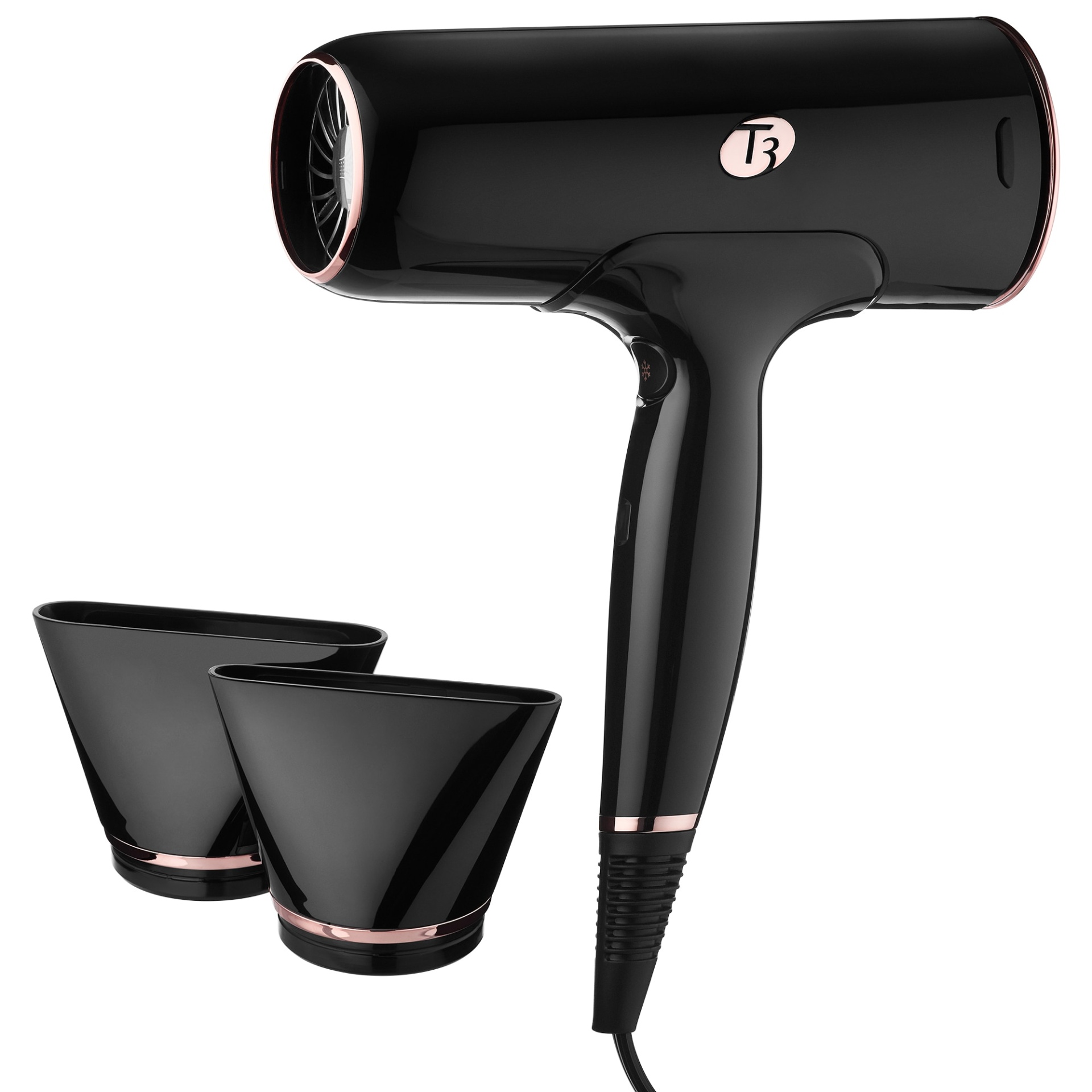 slide 1 of 1, T3 Cura Luxe Professional Ionic Hair Dryer with Auto Pause Sensor Black, 1 ct