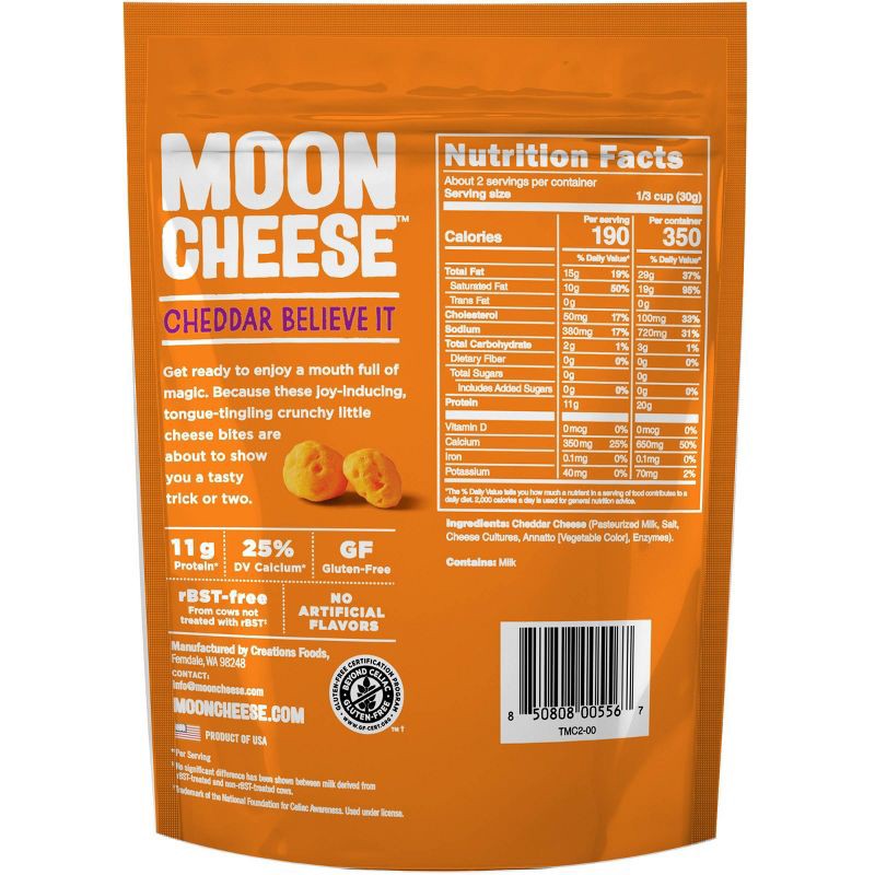 Moon Cheese Cheddar Believe It - 2oz 2 oz | Shipt