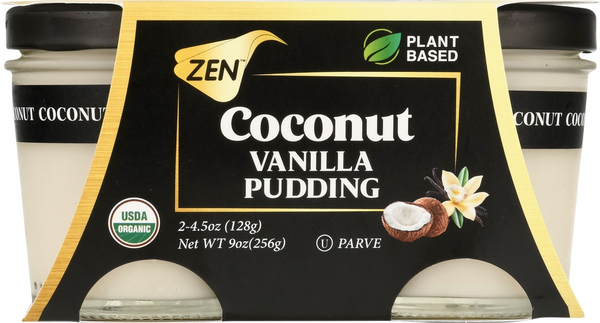 slide 4 of 9, Zen Coconut Vanilla Vanilla Pudding 2 - 4.5 oz Jars,