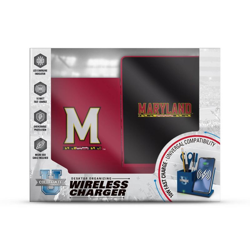 slide 2 of 3, NCAA Maryland Terrapins Wireless Charging Pen Holder: ABS Device Holder, No Mounting, 1 ct